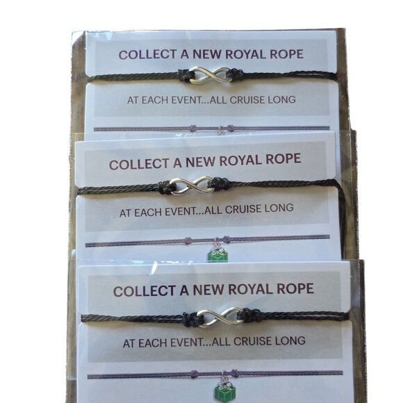 EFFY Rope Cord Bracelets Royal Caribbean Cruise Complete Jewelry Lot of 20 - Picture 5 of 11